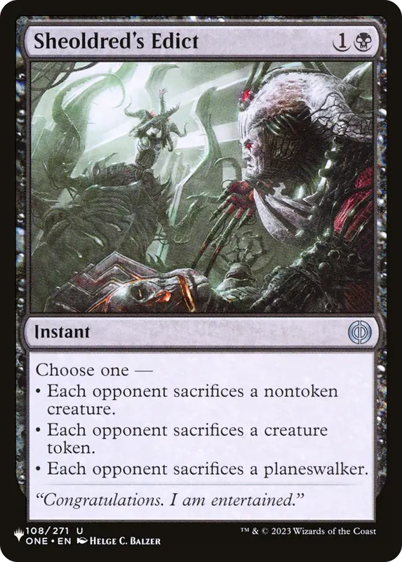 Sheoldred's Edict [The List]