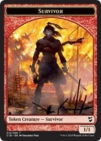 Survivor // Myr (023) Double-Sided Token [Commander 2018 Tokens]