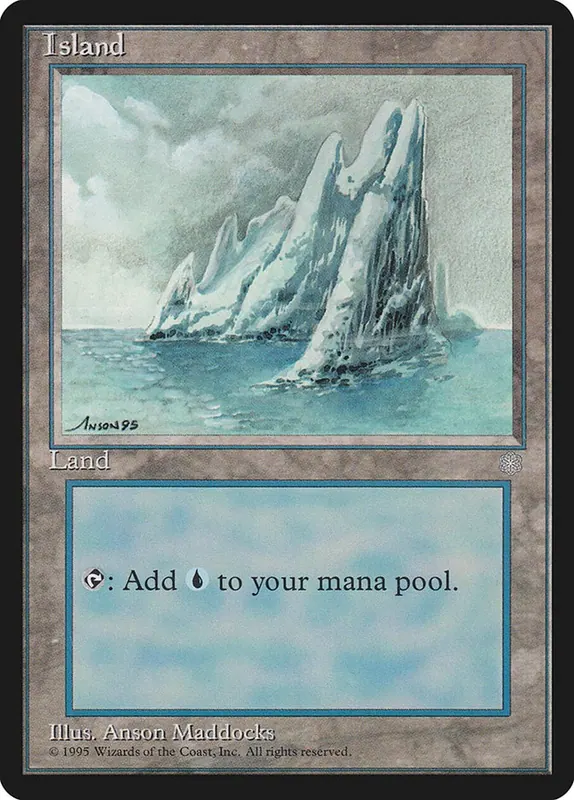 Island (No Birds / Signature on Left) [Ice Age]