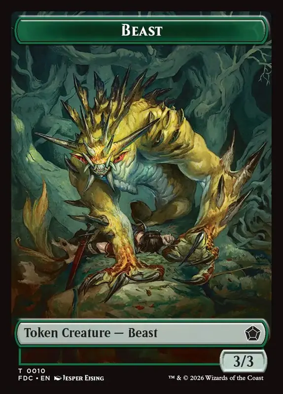 Beast [Foundations Commander Tokens]