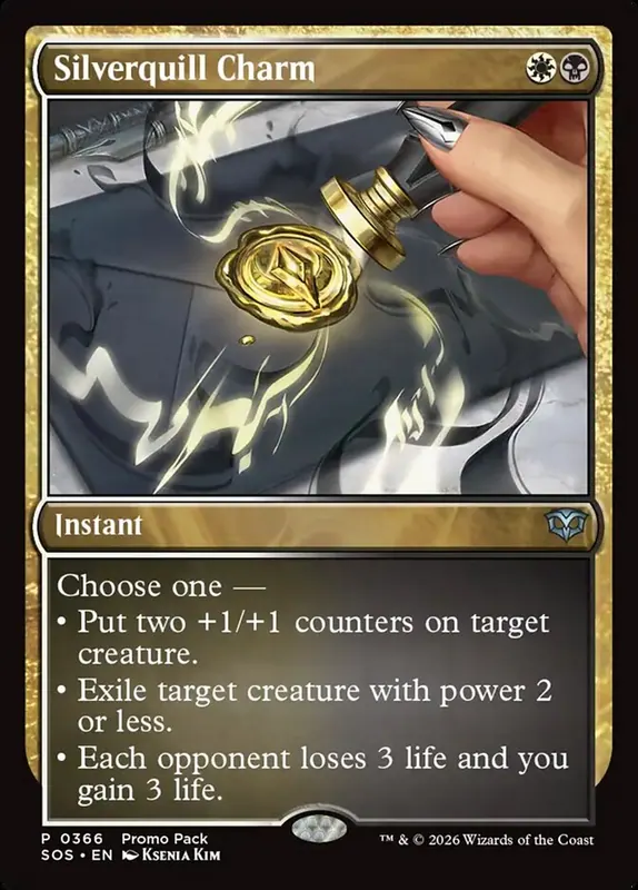 Silverquill Charm [Secrets of Strixhaven]