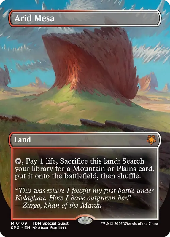 Arid Mesa (Borderless) [Tarkir: Dragonstorm Special Guests]