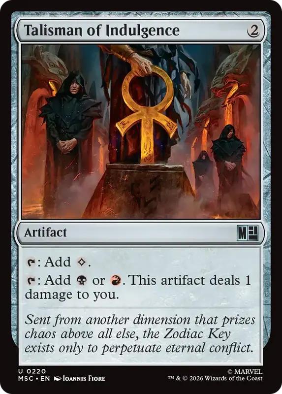 Talisman of Indulgence (Surge Foil) [Marvel Super Heroes Commander]
