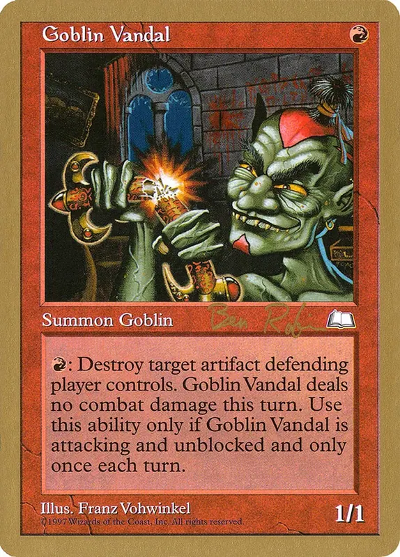 Goblin Vandal (Ben Rubin) [World Championship Decks 1998]