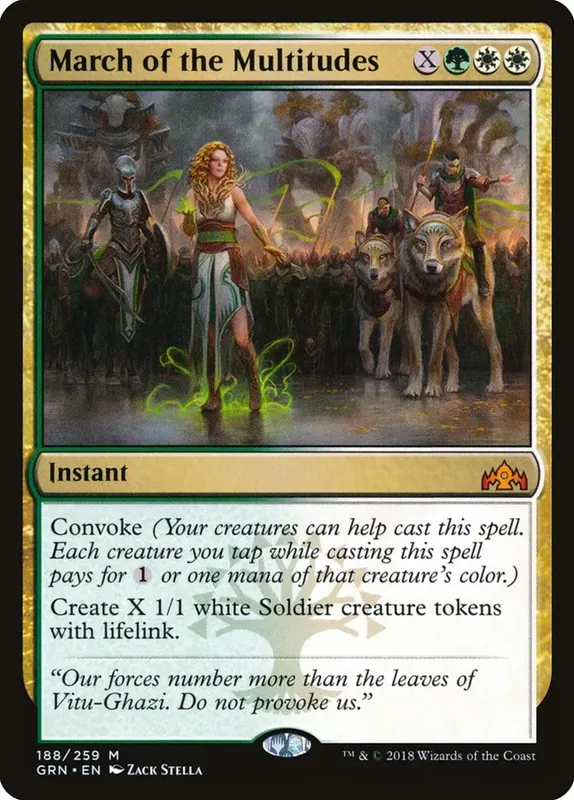 March of the Multitudes [Guilds of Ravnica] - Español