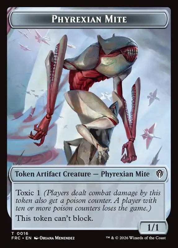 Phyrexian Mite [Reality Fracture Commander Tokens]