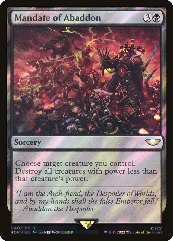 Mandate of Abaddon [Warhammer 40,000 Commander]