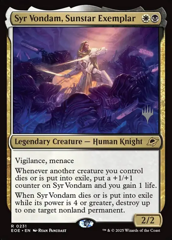 Syr Vondam, Sunstar Exemplar [Edge of Eternities Promos]