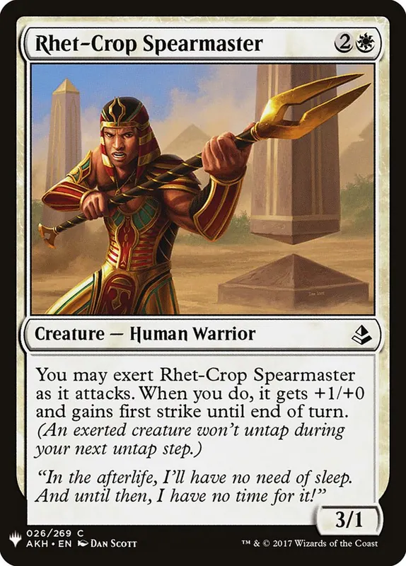 Rhet-Crop Spearmaster [The List]