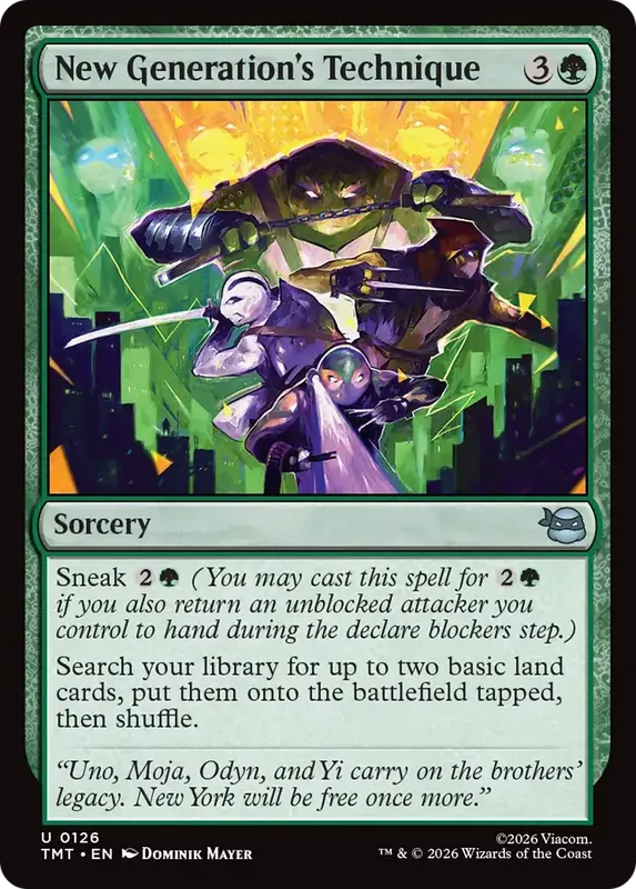 New Generation's Technique [Teenage Mutant Ninja Turtles]