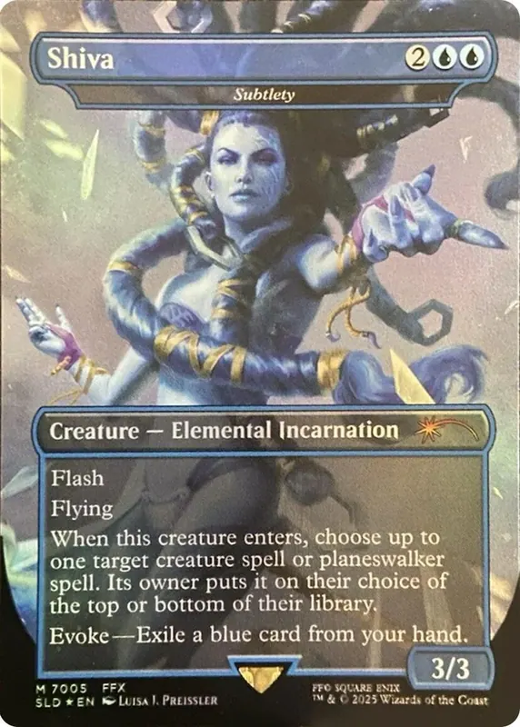 Shiva - Subtlety (Rainbow Foil) [Secret Lair Drop Series]