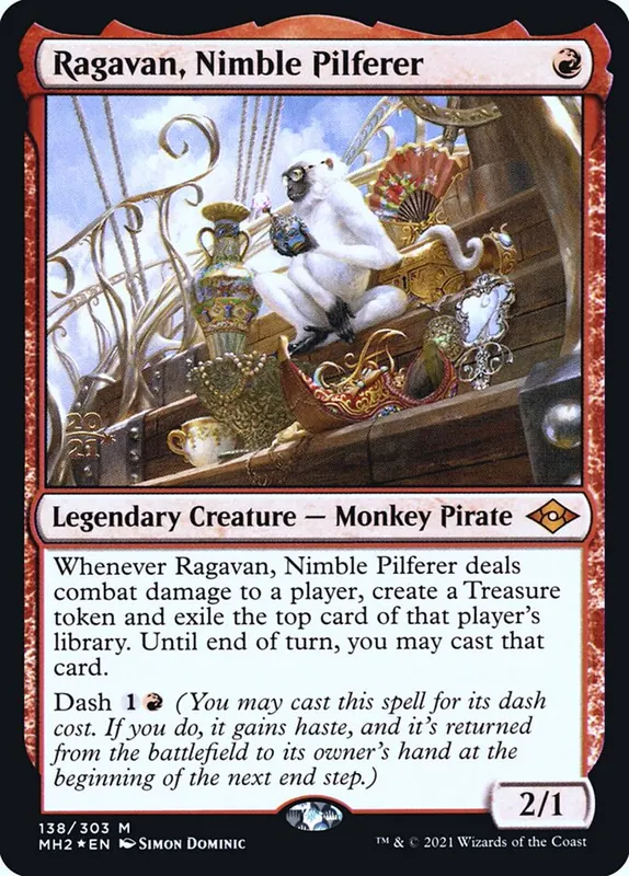 Ragavan, Nimble Pilferer [Modern Horizons 2 Promos]