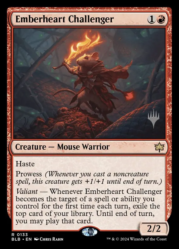 Emberheart Challenger [Bloomburrow Promos]