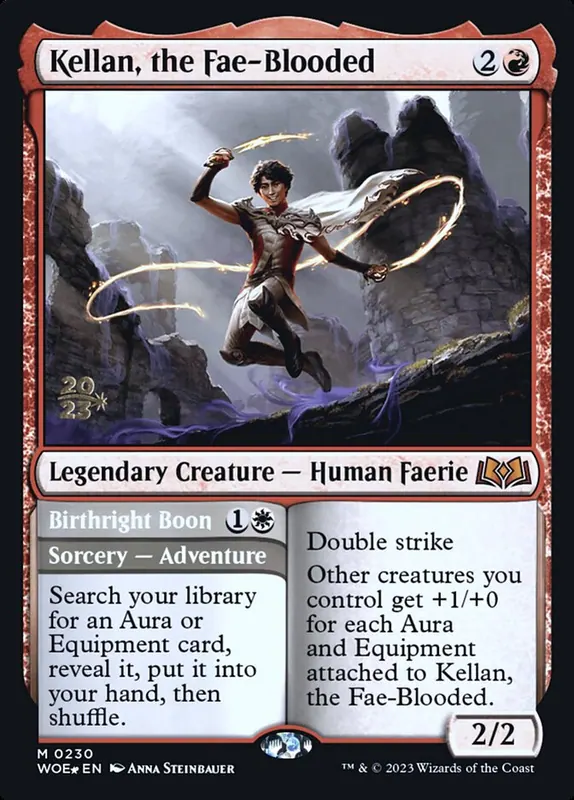 Kellan, the Fae-Blooded // Birthright Boon [Wilds of Eldraine Promos]