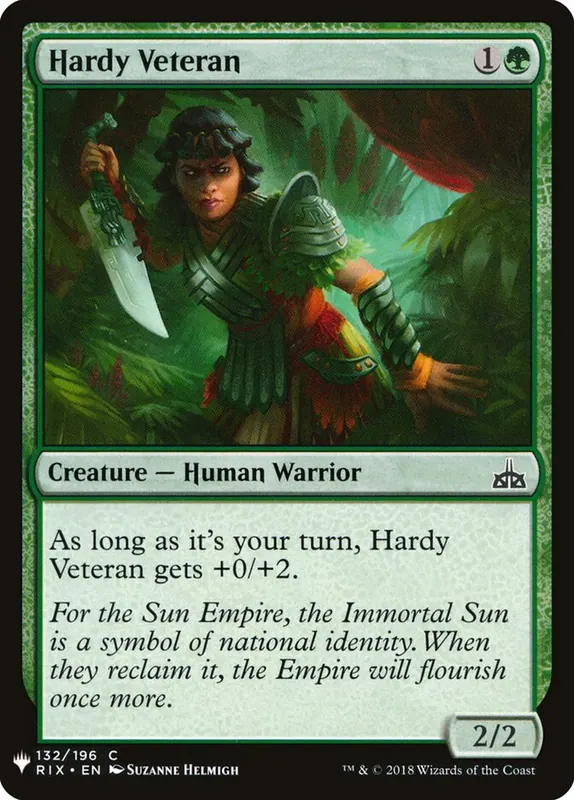 Hardy Veteran [The List]