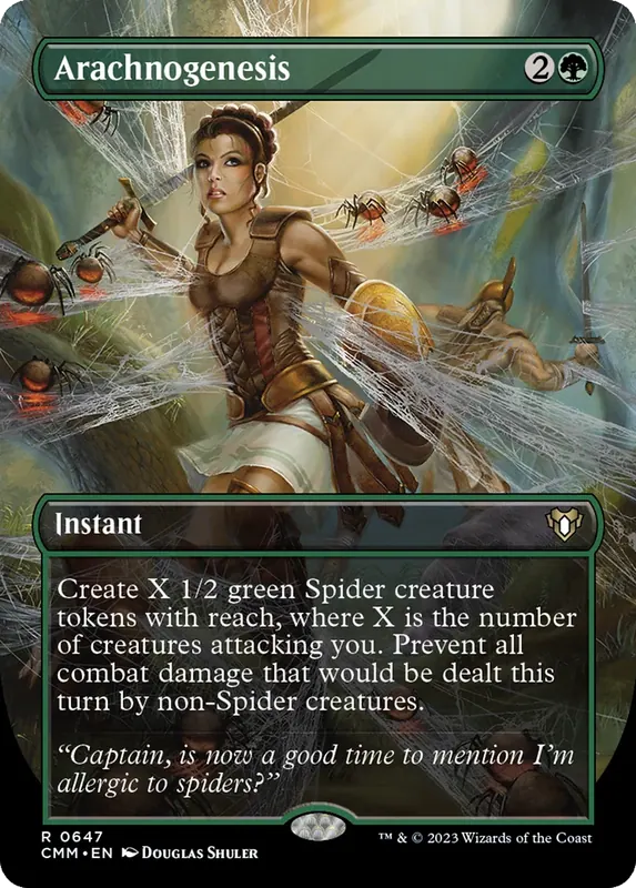 Arachnogenesis (Borderless Alternate Art) [Commander Masters]