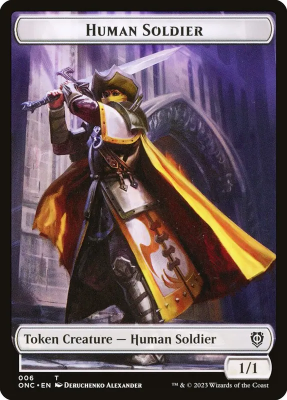 Human Soldier [Phyrexia: All Will Be One Commander Tokens]
