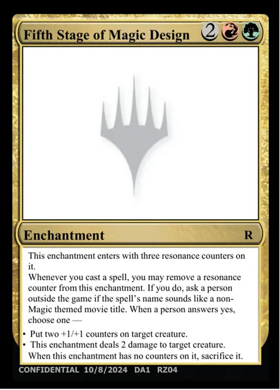 Fifth Stage of Magic Design [Unknown Event]