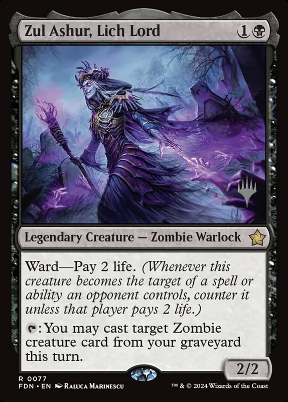 Zul Ashur, Lich Lord [Foundations Promos]