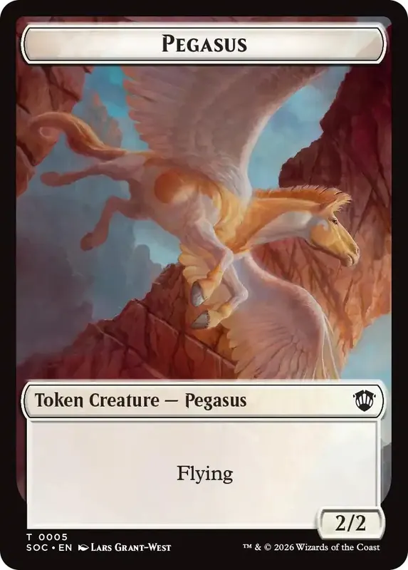 Pegasus // Inkling (0022) Double-Sided Token [Secrets of Strixhaven Commander Tokens]