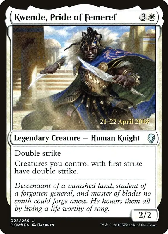 Kwende, Pride of Femeref [Dominaria Prerelease Promos]