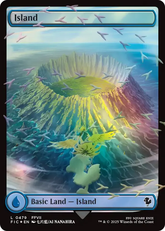 Island (Chocobo Track Foil) [FINAL FANTASY Commander]