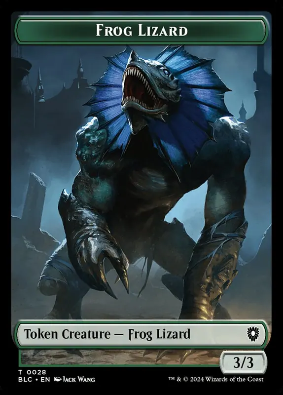Frog Lizard [Bloomburrow Commander Tokens]