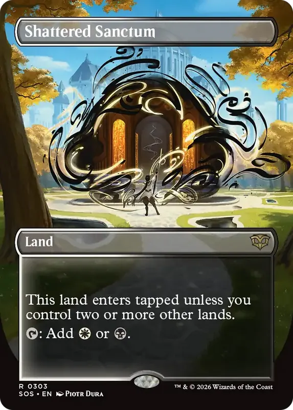 Shattered Sanctum (Borderless) [Secrets of Strixhaven]