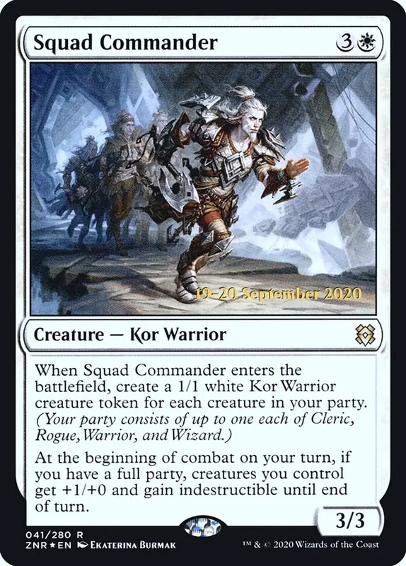 Squad Commander [Zendikar Rising Promos]