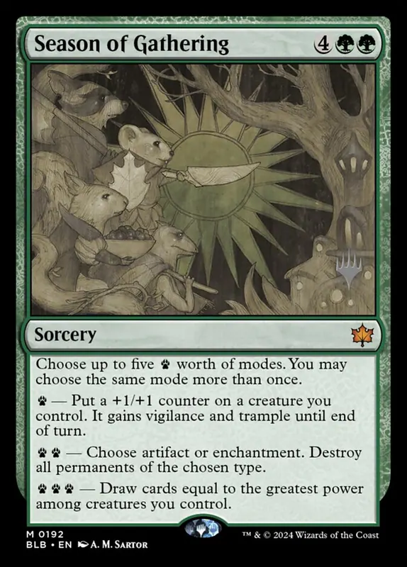 Season of Gathering [Bloomburrow Promos]