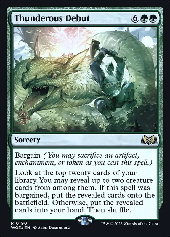 Thunderous Debut [Wilds of Eldraine Promos]