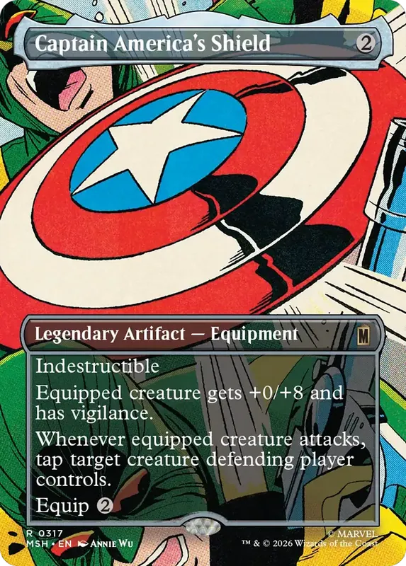 Captain America's Shield (Borderless) (0317) [Marvel Super Heroes]