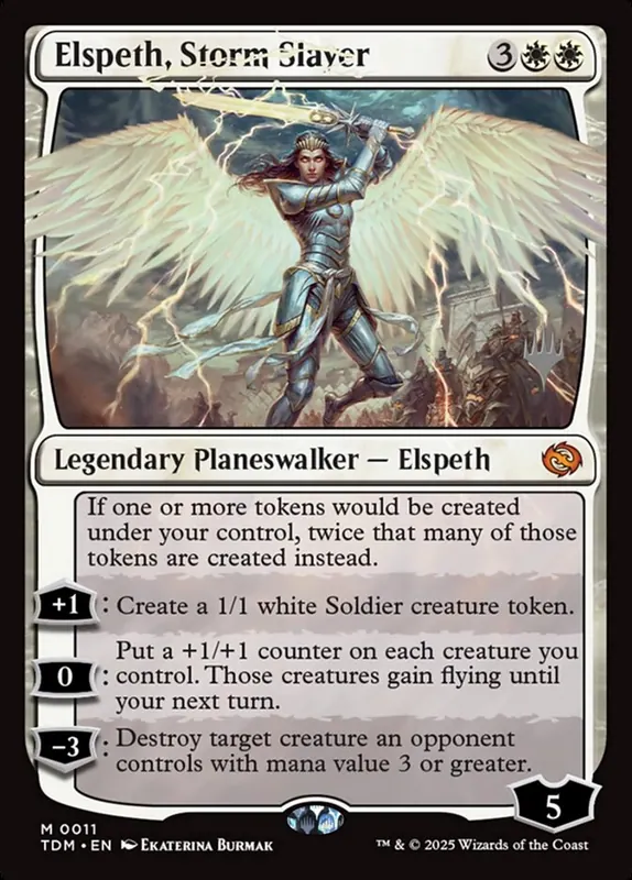 Elspeth, Storm Slayer [Tarkir: Dragonstorm Promos]
