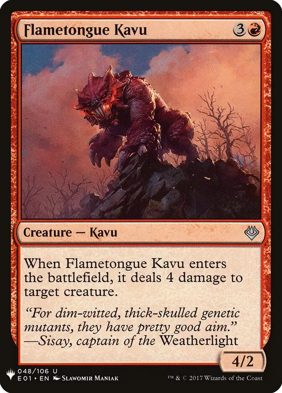 Flametongue Kavu [The List]