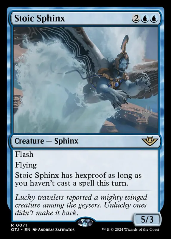 Stoic Sphinx [Outlaws of Thunder Junction Promos]