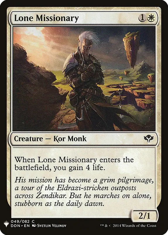 Lone Missionary [The List]