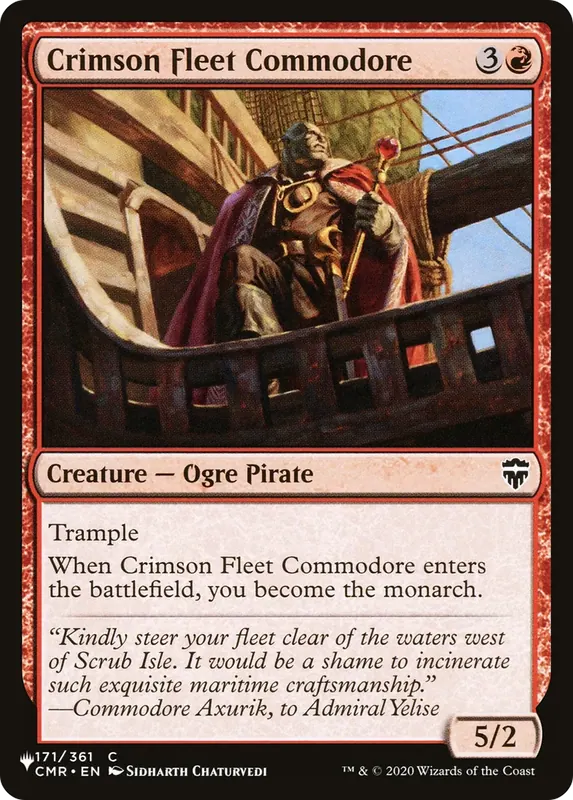 Crimson Fleet Commodore [The List]
