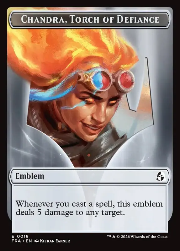 Chandra, Torch of Defiance Emblem [Reality Fracture Tokens]