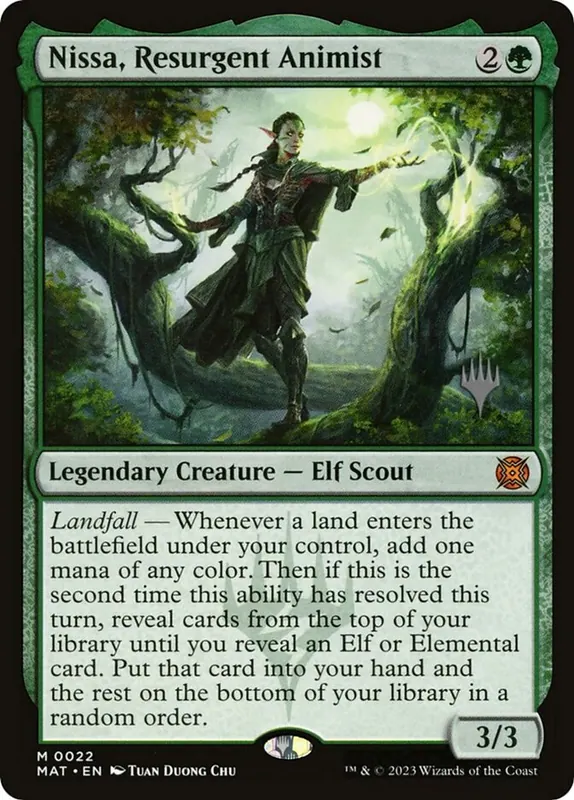 Nissa, Resurgent Animist [March of the Machine: The Aftermath Promos]