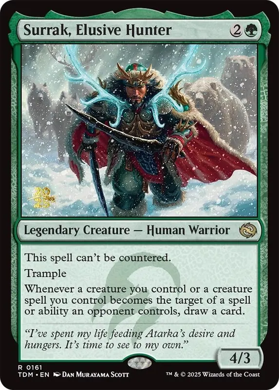 Surrak, Elusive Hunter - Español [Tarkir: Dragonstorm Prerelease Cards]