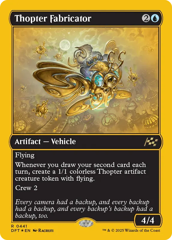 Thopter Fabricator (First-Place Foil) [Aetherdrift]