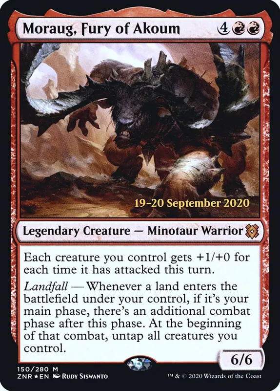Moraug, Fury of Akoum [Zendikar Rising Promos]