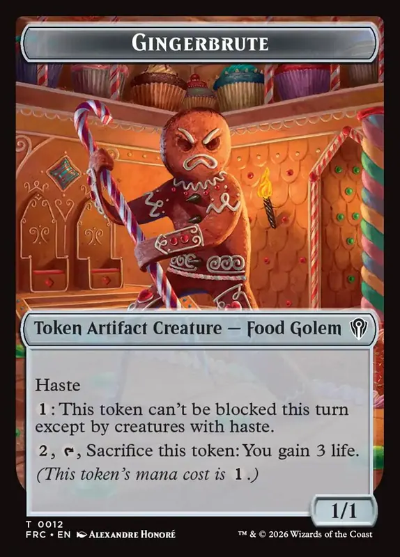 Gingerbrute Token [Reality Fracture Commander Tokens]
