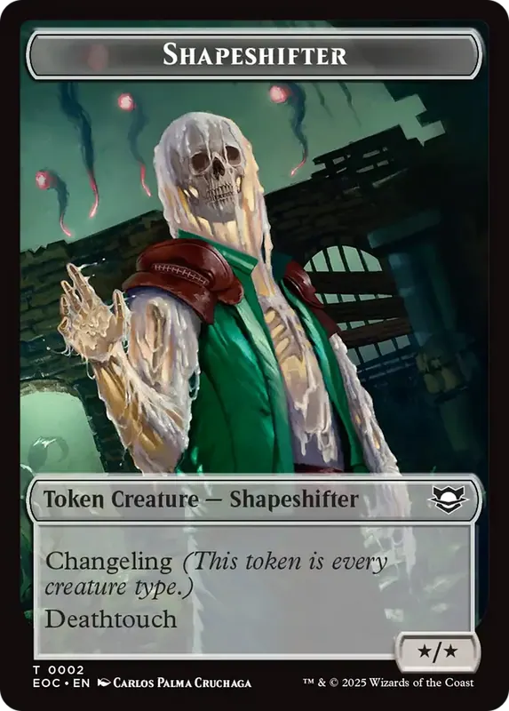 Shapeshifter // Golem (0013) Double-Sided Token [Edge of Eternities Commander Tokens]