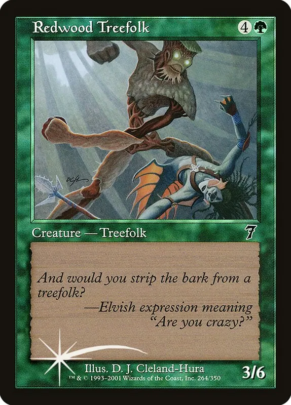 Redwood Treefolk [Seventh Edition]