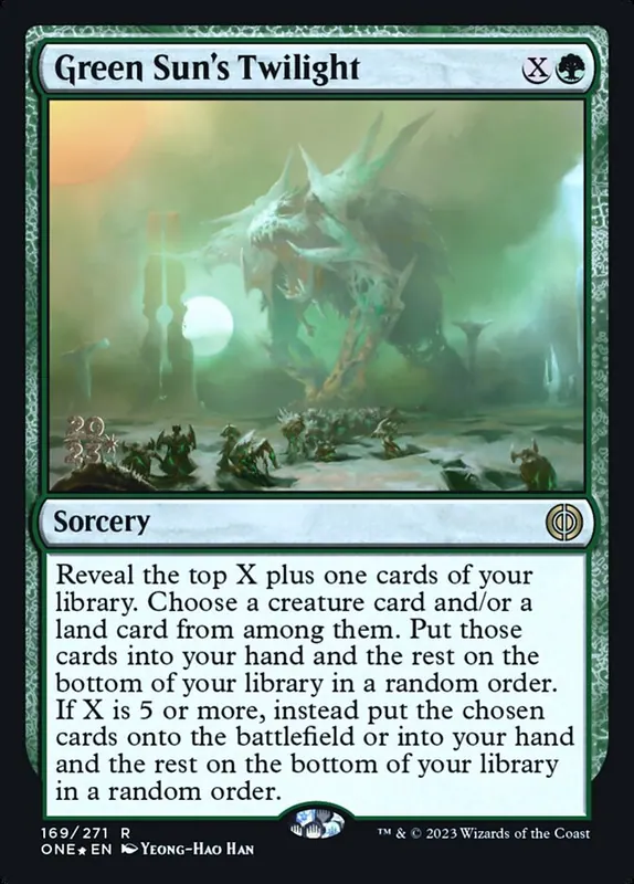 Green Sun's Twilight [Phyrexia: All Will Be One Promos]