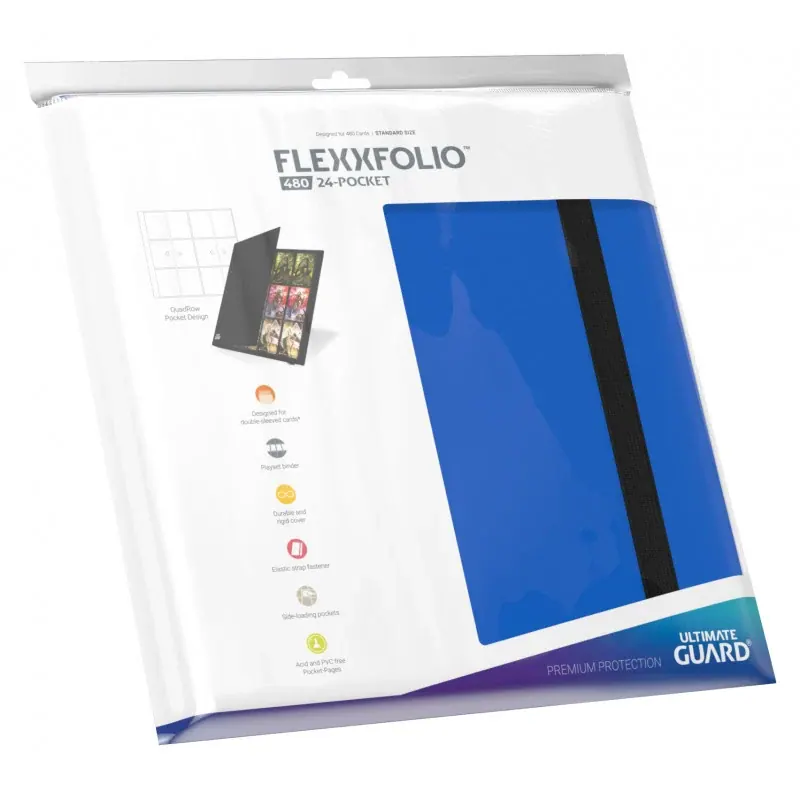 CARPETA QUADROW FLEXXFOLIO 24 POCKET BLUE