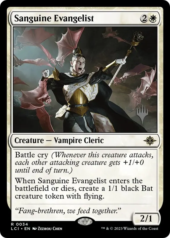 Sanguine Evangelist (Promo Pack) - Español [The Lost Caverns of Ixalan Promos]