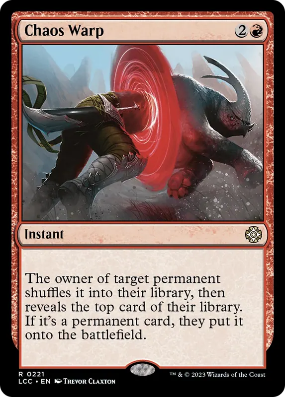 Chaos Warp - Español [The Lost Caverns of Ixalan Commander]