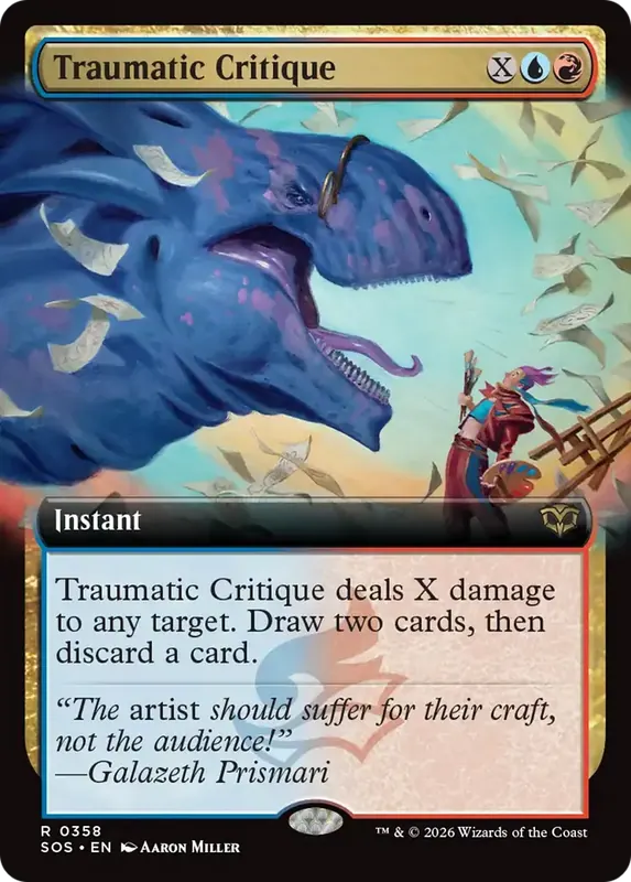Traumatic Critique (Extended Art) [Secrets of Strixhaven]